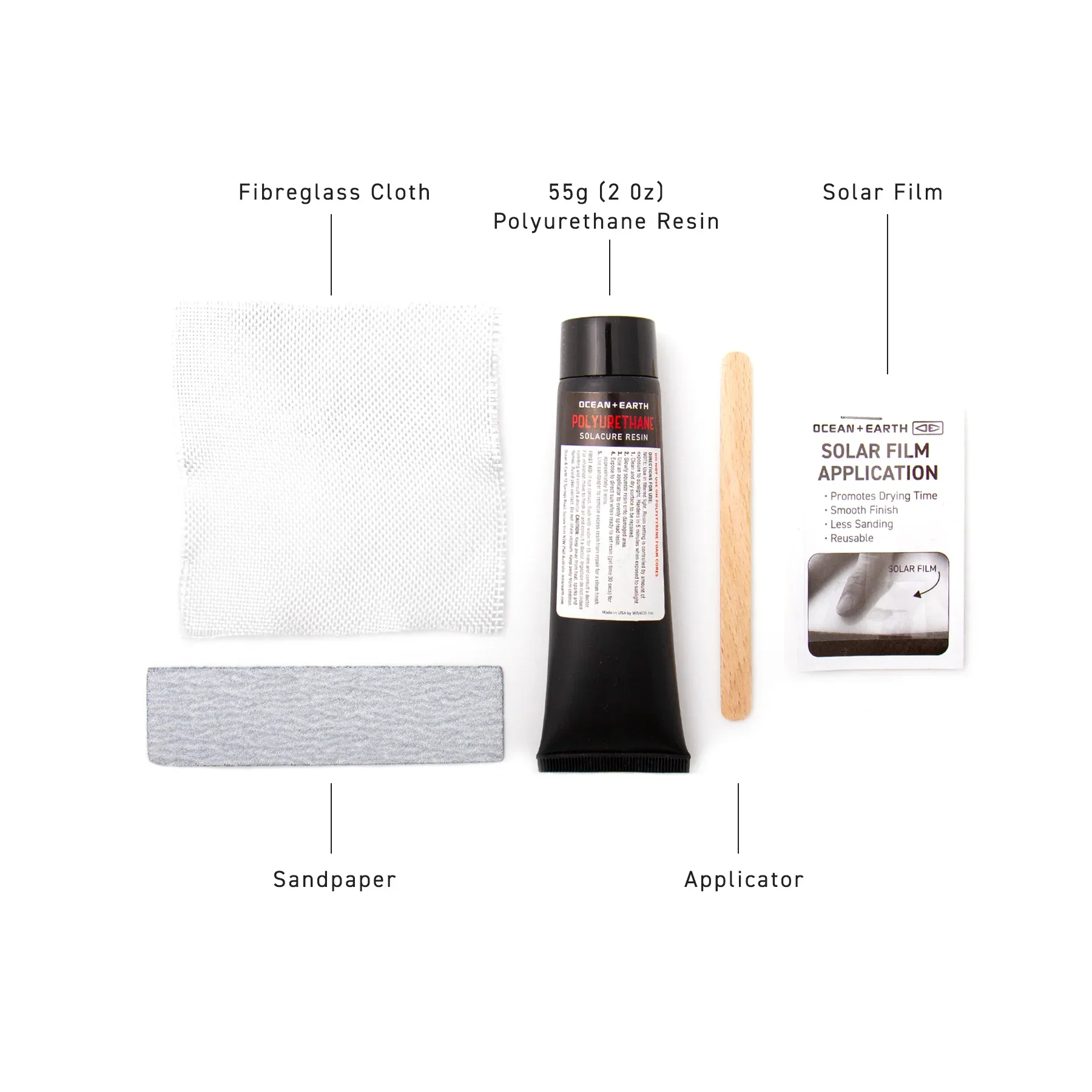 Poly Solarcure Resin Surfboard Repair Kit 2oz - Image 2