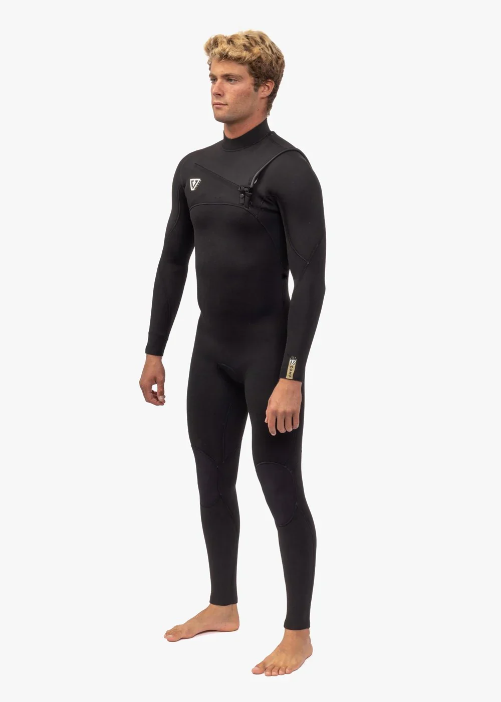 Vissla 7 Seas Comp 3-2 Full Chest Zip - Black 2 - Image 4
