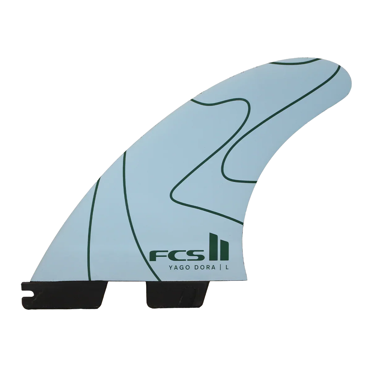 FCS II Yago Dora PC Tri Fin Set - Flux/Charcoal