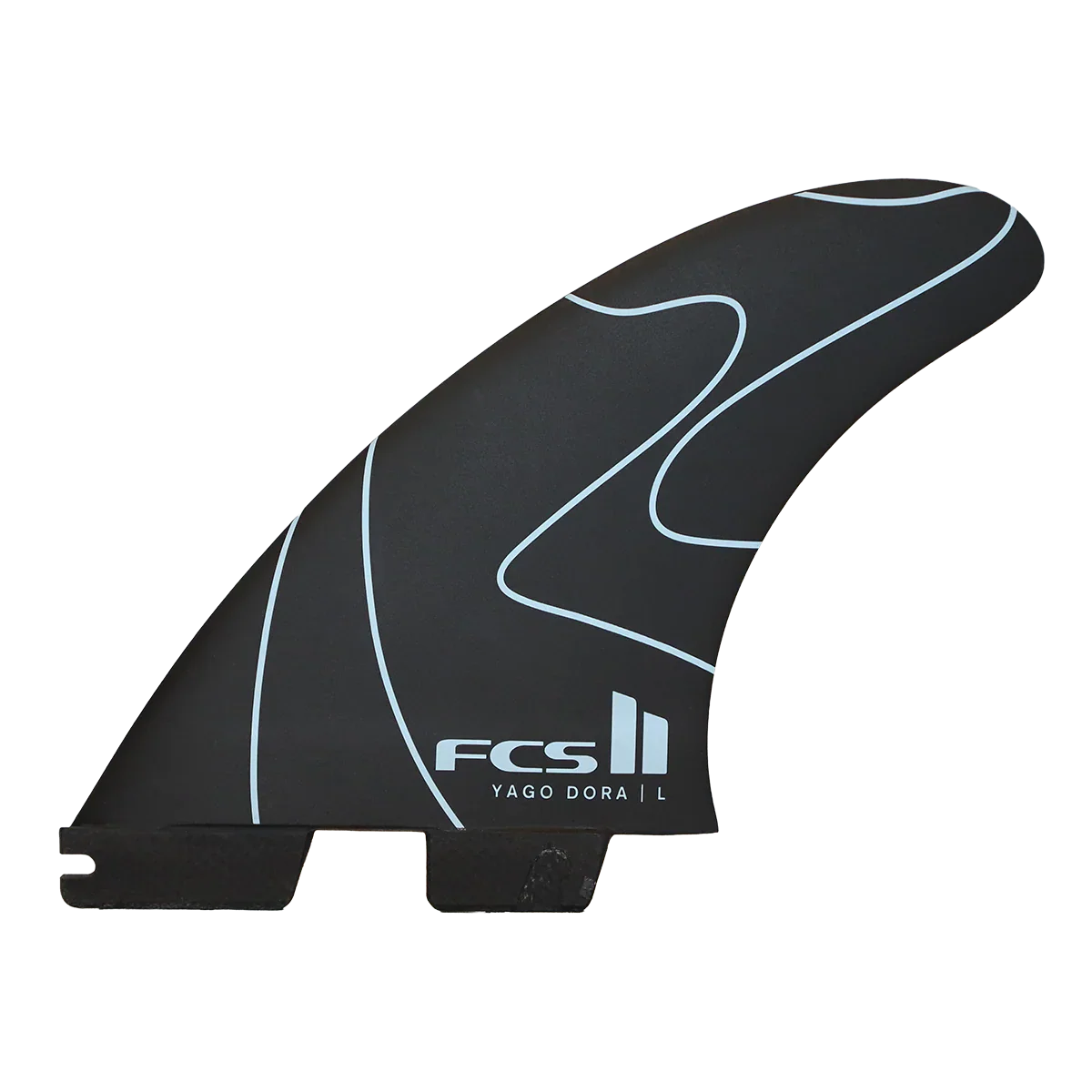 FCS II Yago Dora PC Tri Fin Set - Flux/Charcoal - Image 2