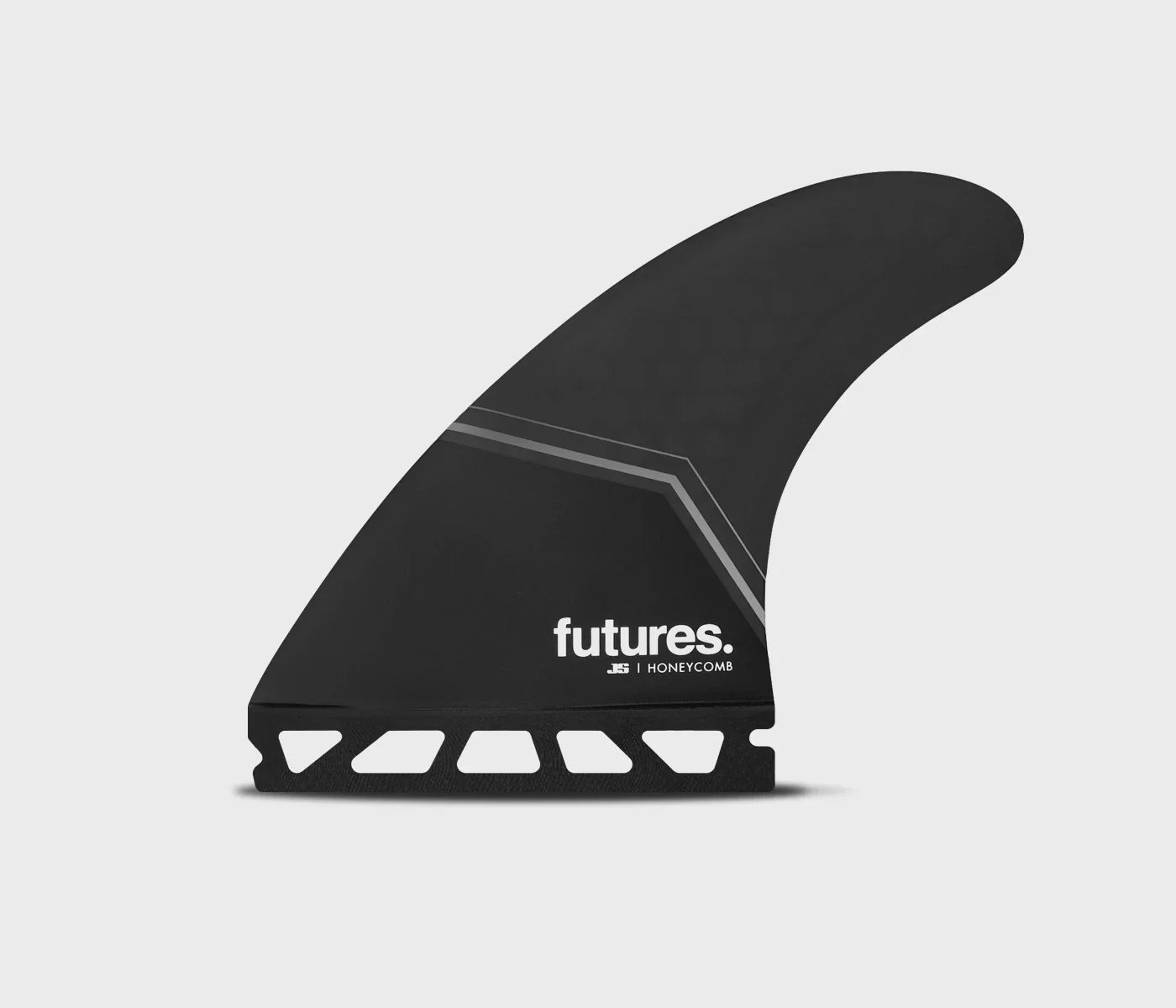 Futures JS Medium Honeycomb Thruster Fin Set - Black