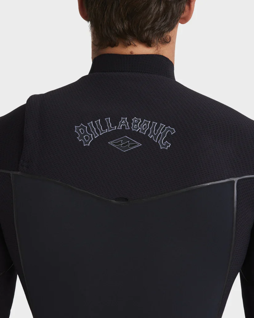 Billabong Mens 3/2mm Revolution Pro Chest Zip Steamer Wetsuit - Black - Image 9