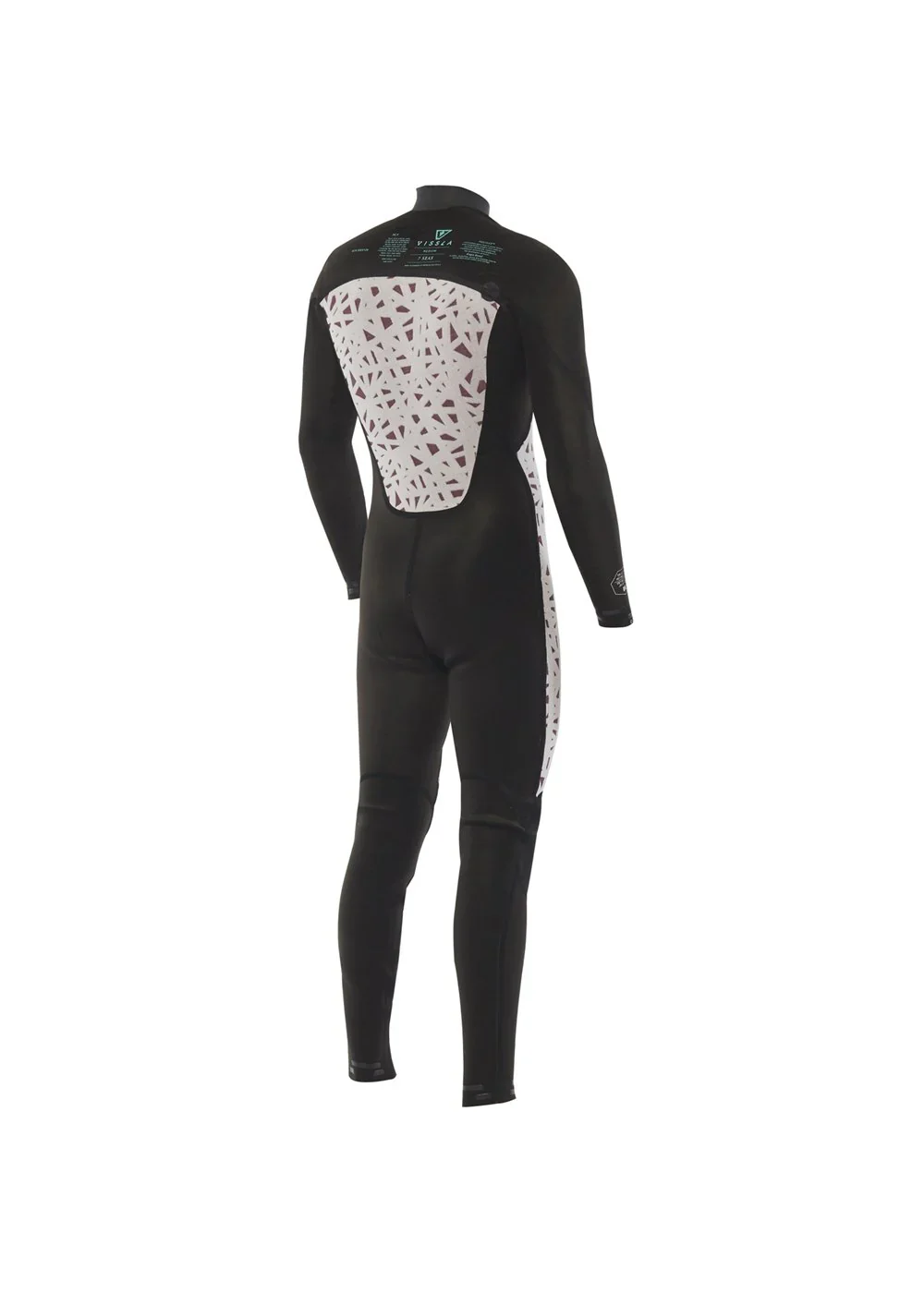 Vissla Men's 7 Seas 4/3mm Chest Zip Steamer - Stealth - Image 4