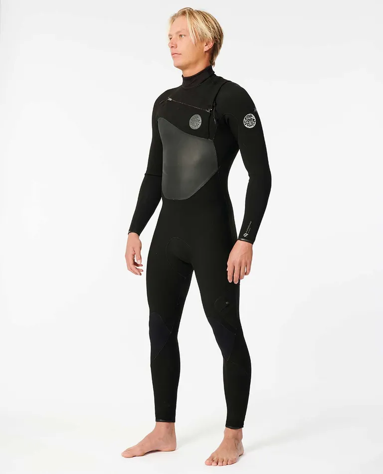 MEN'S FLASHBOMB 5/3 CHEST ZIP STEAMER - BLACK
